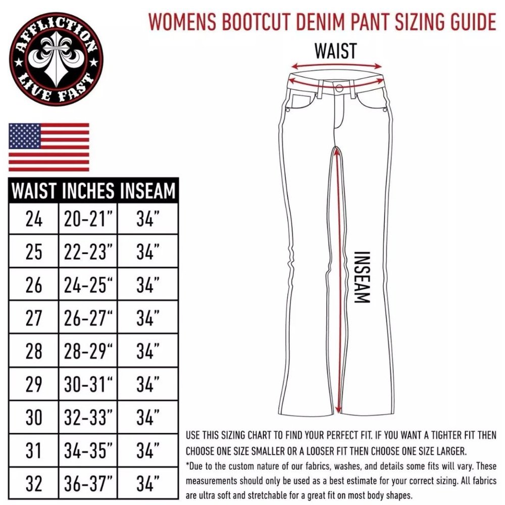 AFFLICTION Women's Denim Jeans RAQUEL TARA WHITE E - Picture 8 of 11